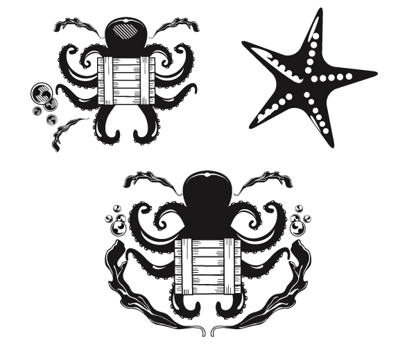 Dos Equis Cargo Hunt — cargo crate with tentacles and starfish icons