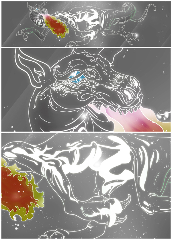 Dragon Space illustration by Edgar Andrés Zorrilla