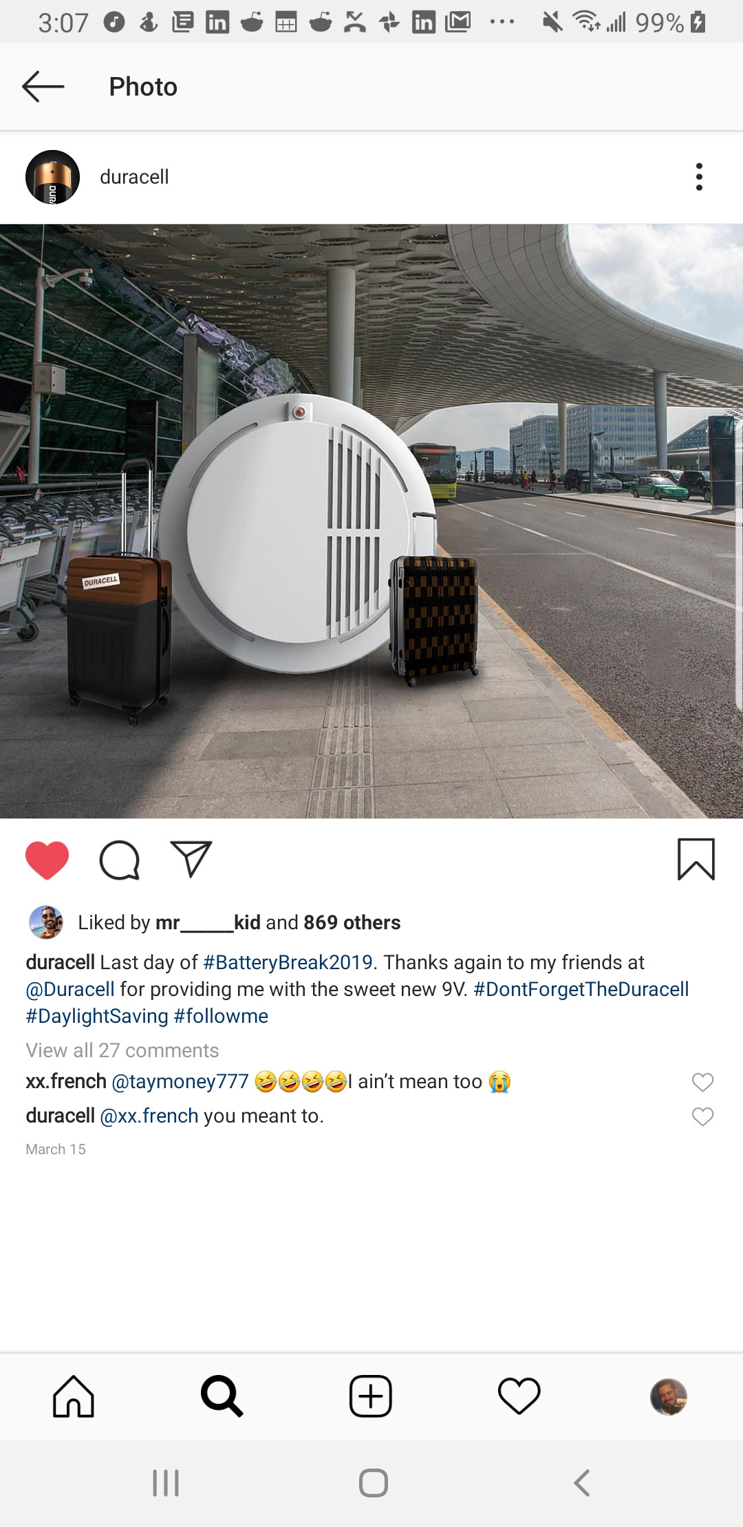 Duracell 2019 Instagram campaign by Edgar Andrés Zorrilla