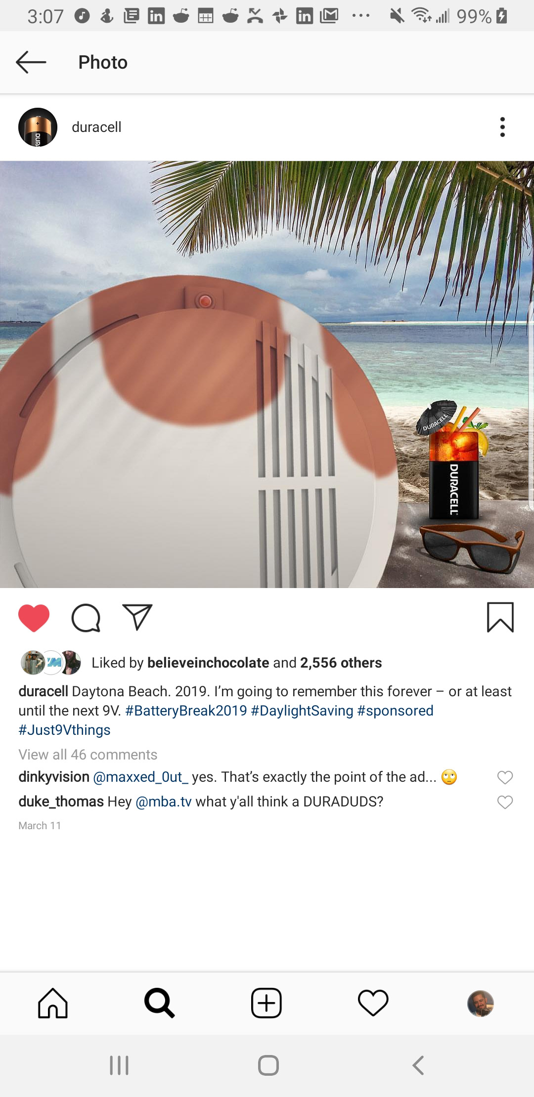 Duracell 2019 Instagram campaign by Edgar Andrés Zorrilla