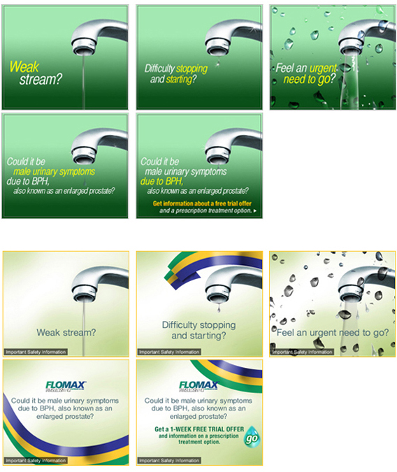 Flomax pharmaceutical digital microsite campaign pitch