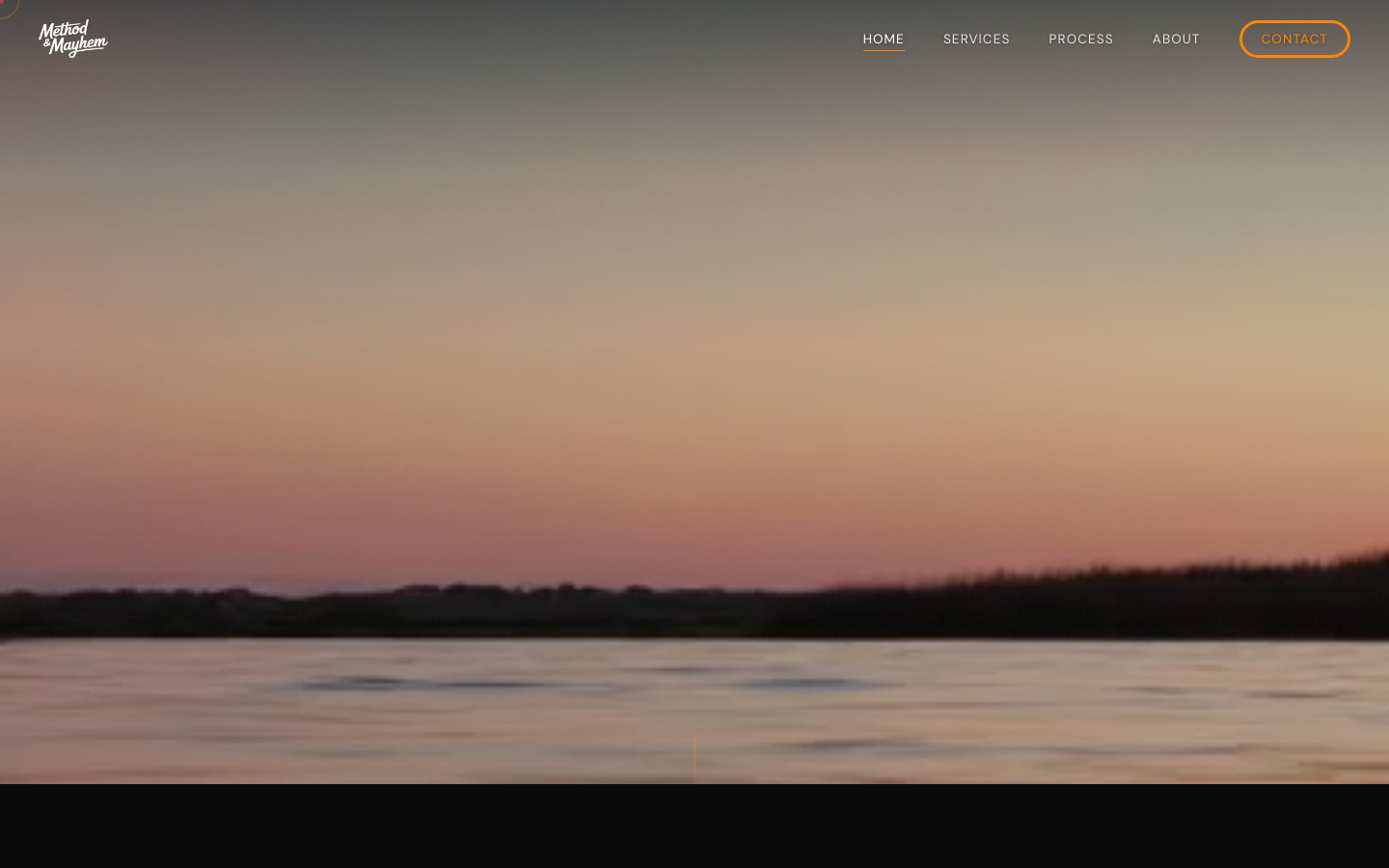 Method and Mayhem website hero section by Edgar Andrés Zorrilla
