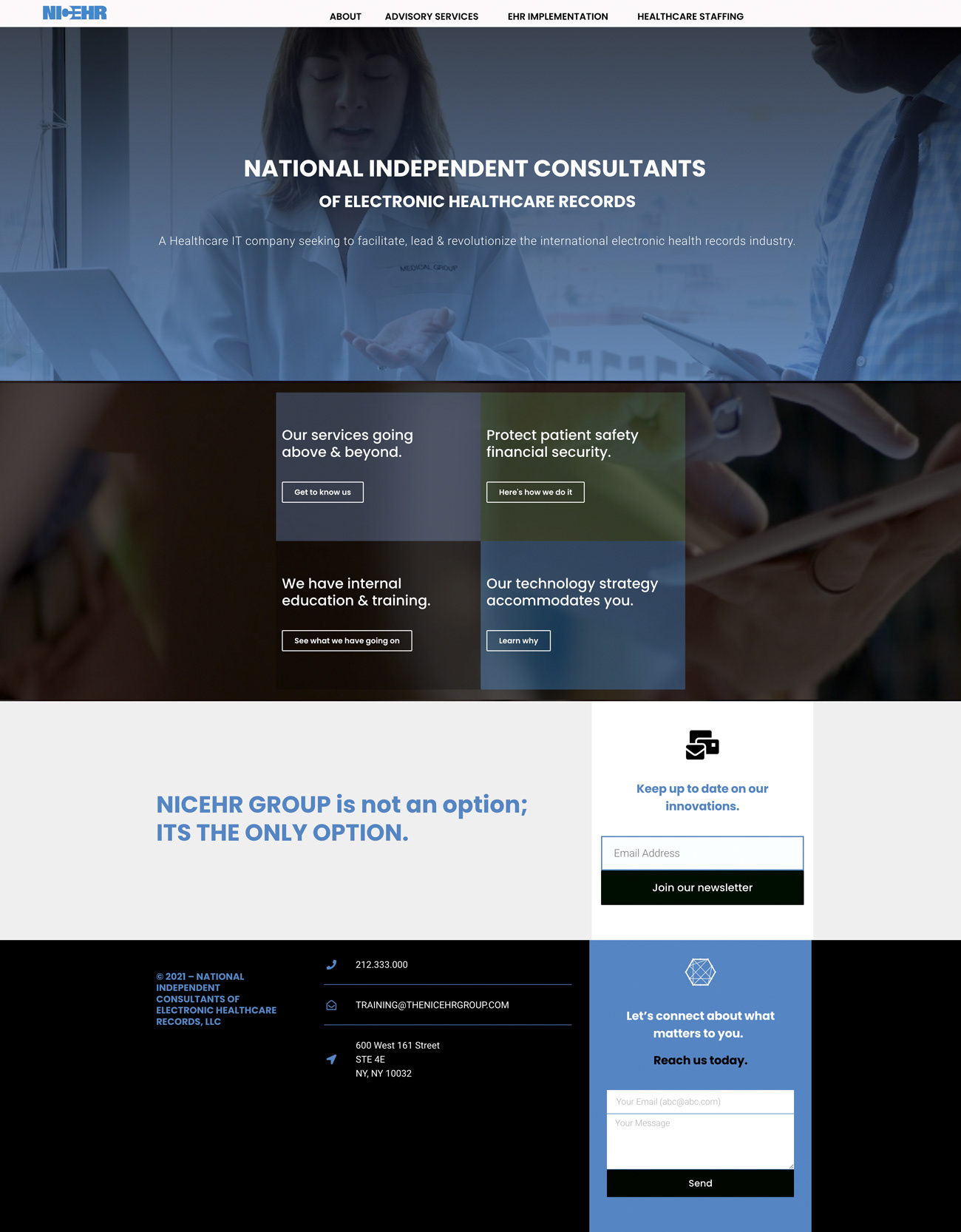 NICEHR Group website design