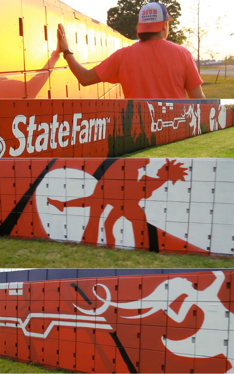 State Farm Bonnaroo Mural by Edgar Andrés Zorrilla