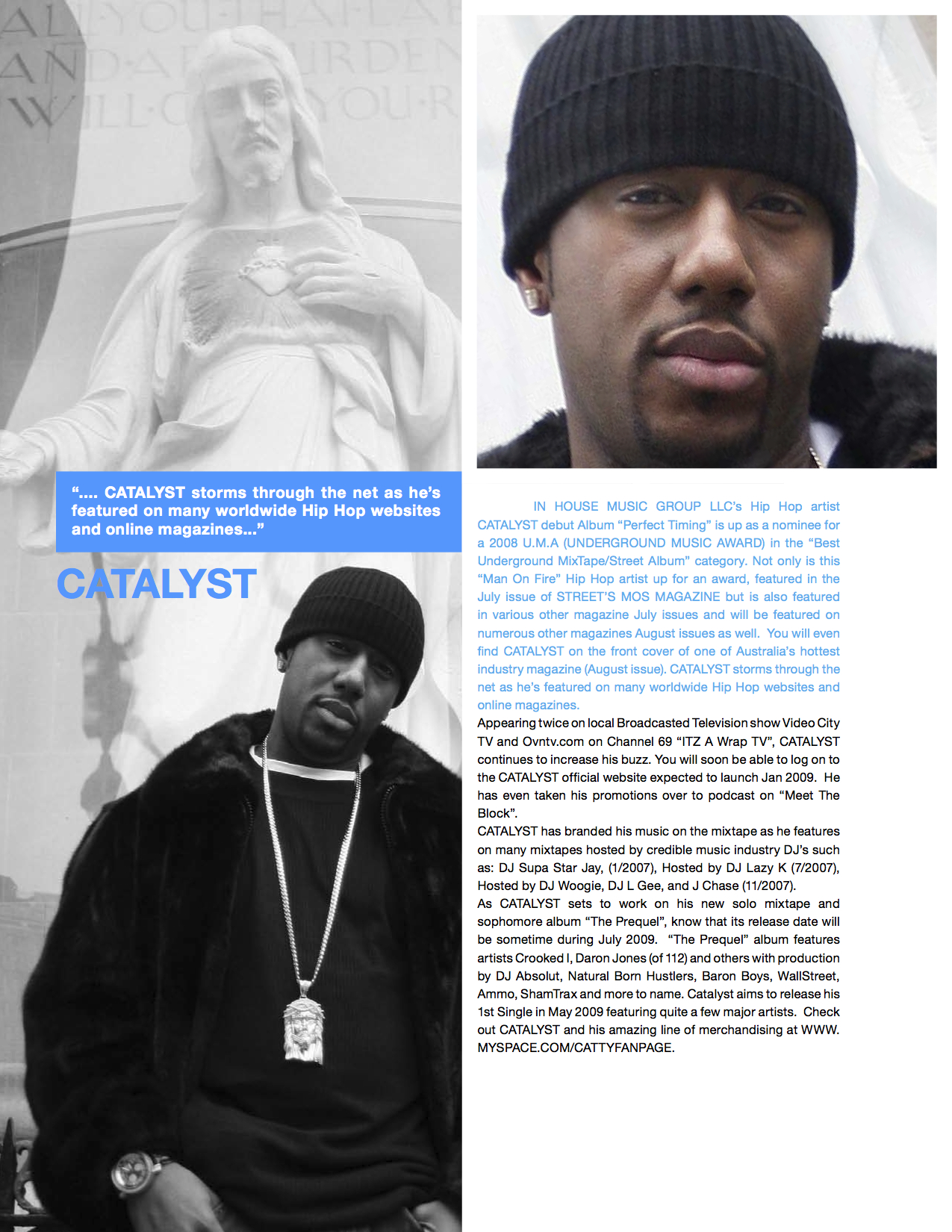 Catalyst full-page feature for Streets of Mos Magazine by Edgar Andrés Zorrilla