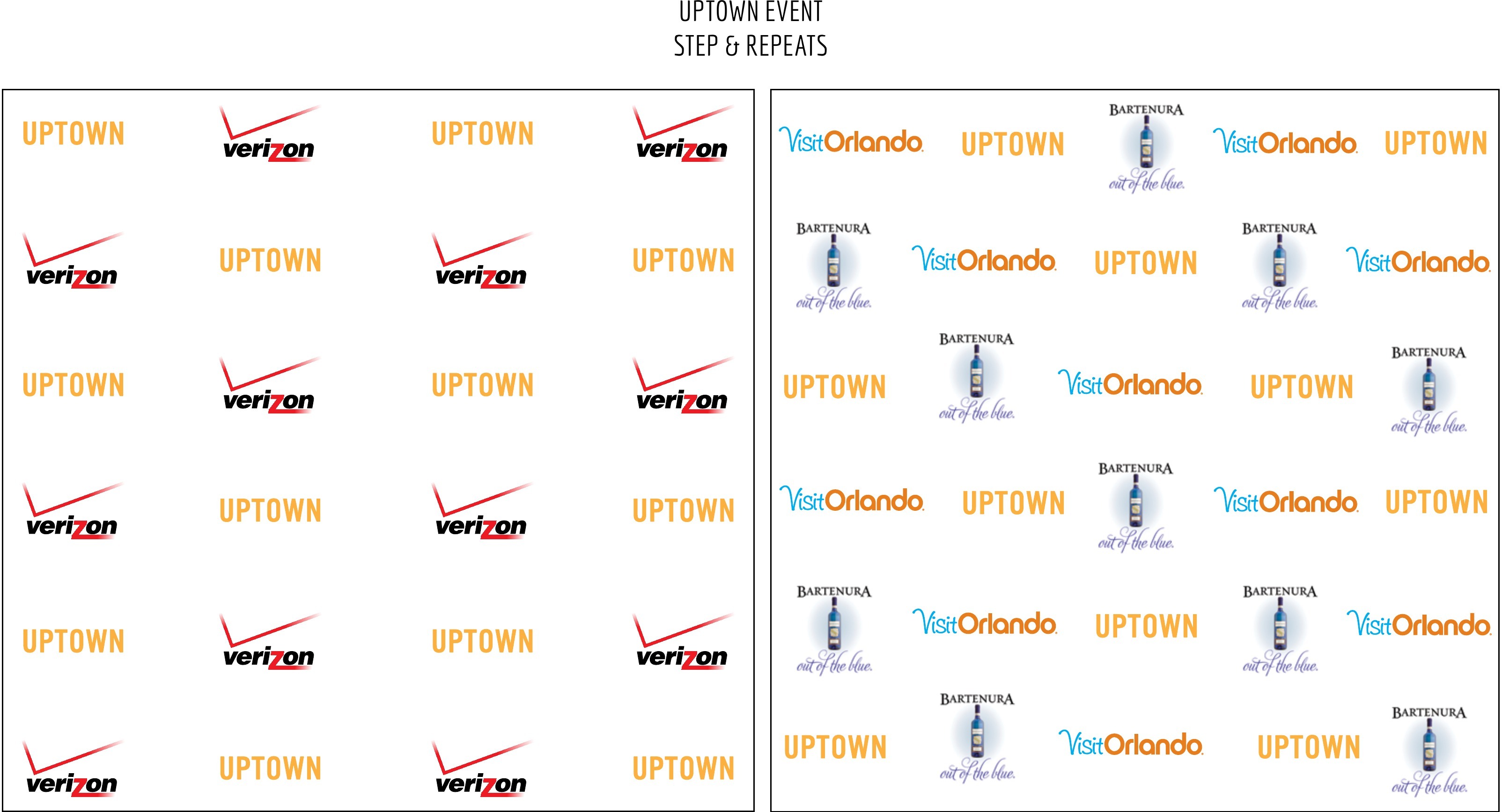 Uptown Magazine event step & repeats — Verizon, Visit Orlando, Bartenura by Edgar Andrés Zorrilla