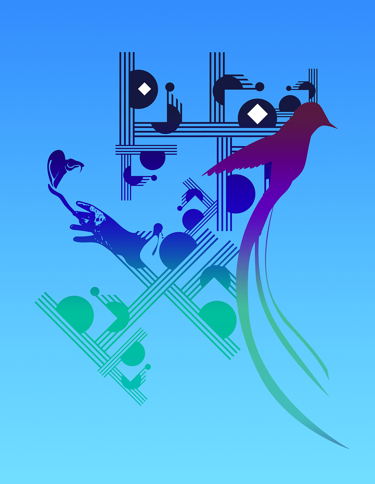 Vector art study by Edgar Andrés Zorrilla