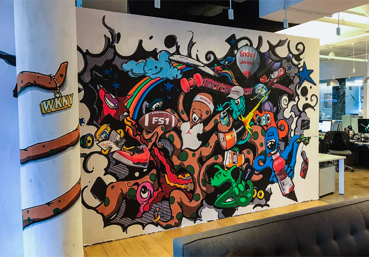 Wieden+Kennedy studio mural 1 by Edgar Andrés Zorrilla